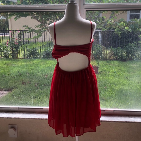 ASOS Red Valentine Dress | Size 4 - Picture 3 of 8